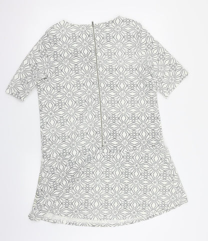 Next Womens White Argyle/Diamond  A-Line  Size 12