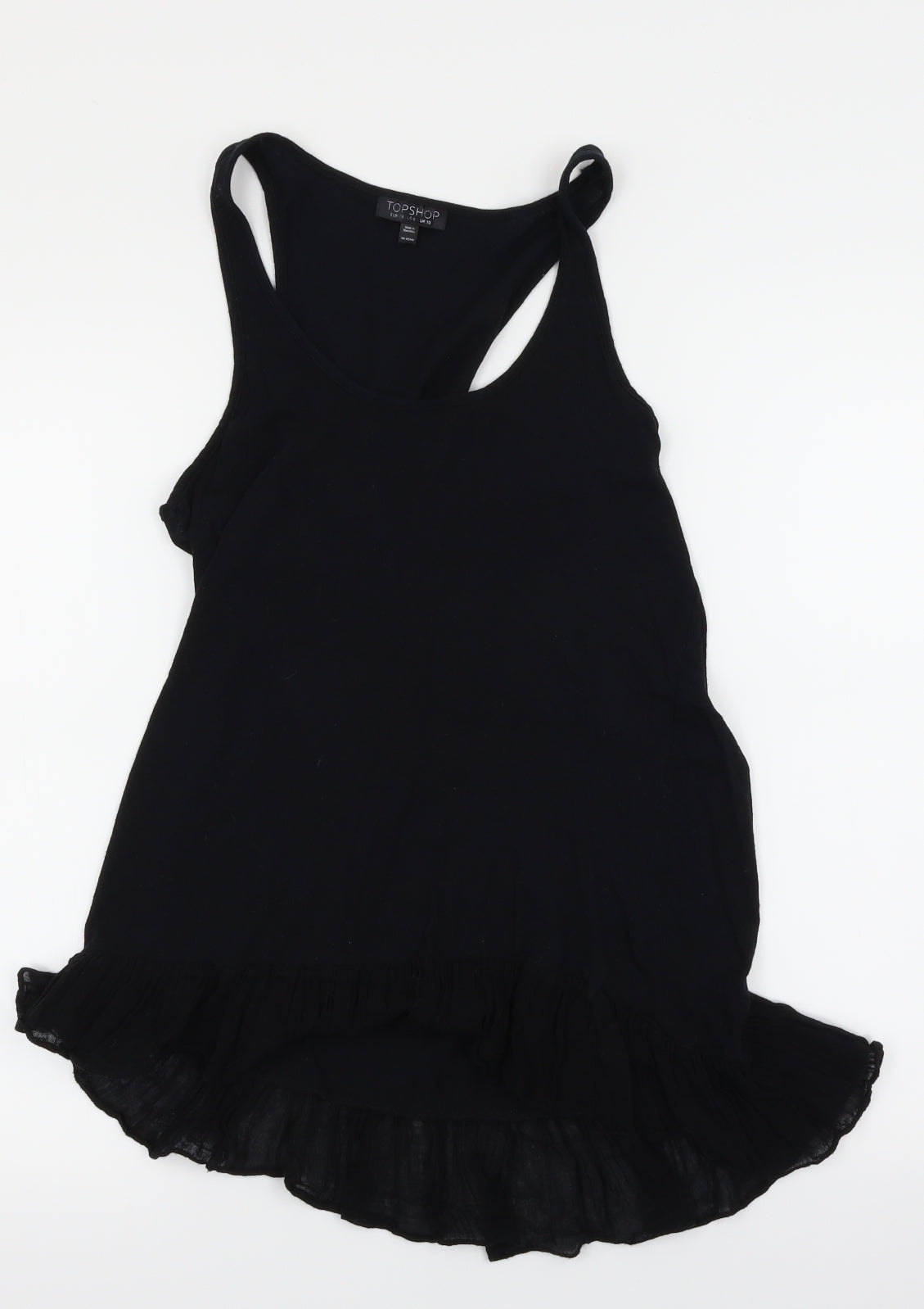 Topshop Womens Black   Basic Tank Size 10