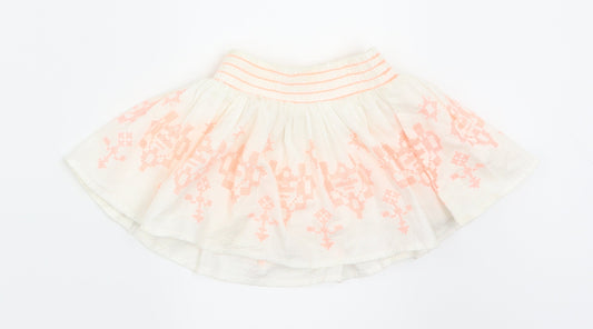 Nutmeg Girls White   Flare Skirt Size 12-18 Months
