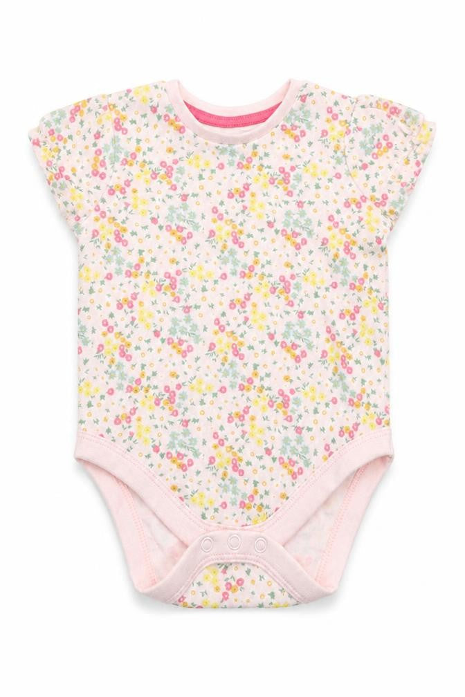 Fred & Flo Girls Multicoloured Floral  Babygrow One-Piece Size 3-6 Months
