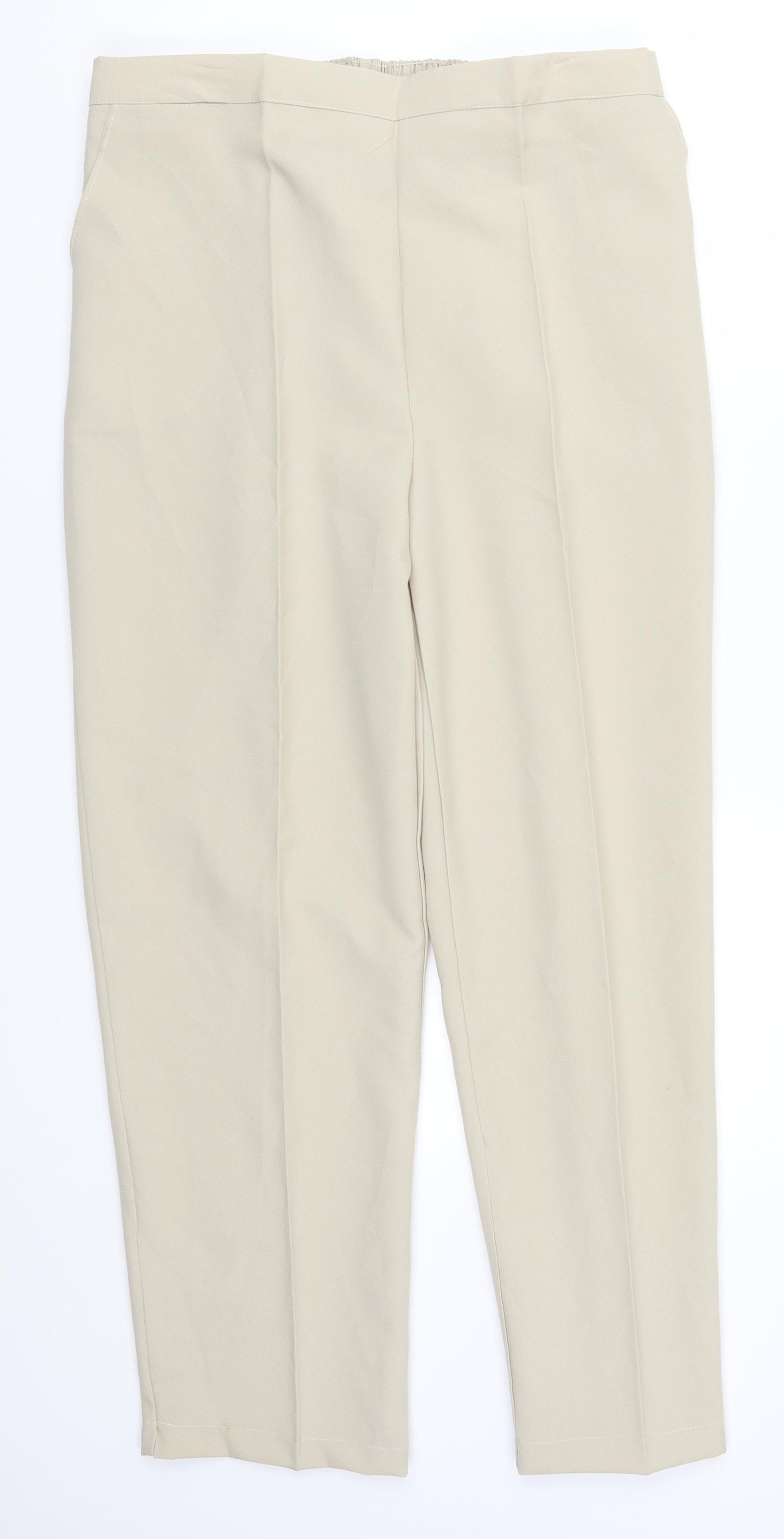 Preworn Womens Beige   Trousers  Size 18 L27 in