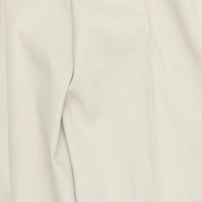 Brand and care label for Preworn women’s beige trousers, size UK 18, 27-inch leg