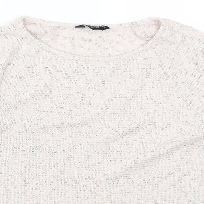 Close-up detail of Dorothy Perkins women’s pink jumper, size UK 8