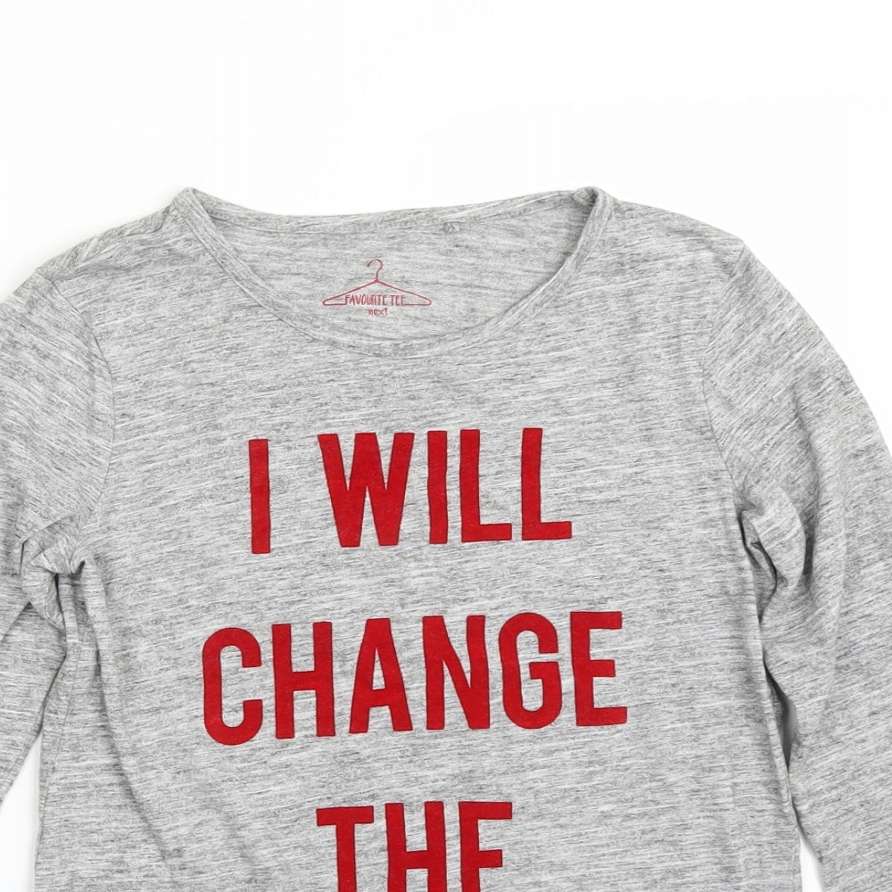 NEXT Boys Grey   Basic T-Shirt Size 12 Years