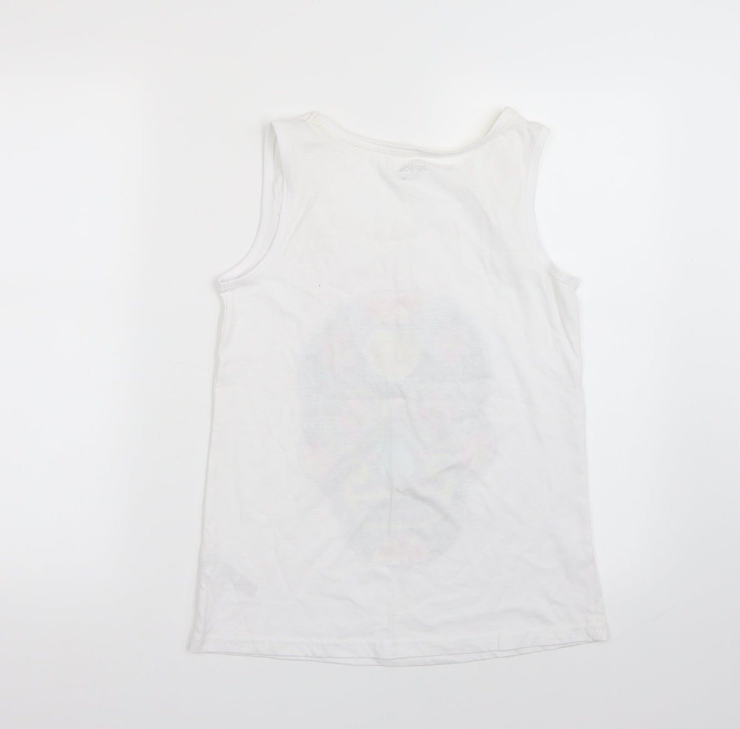 Pep & co Womens White   Basic Tank Size 8
