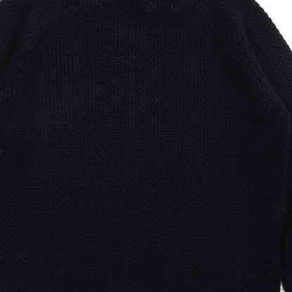 Brand and care label for Tu women’s black jumper, size M