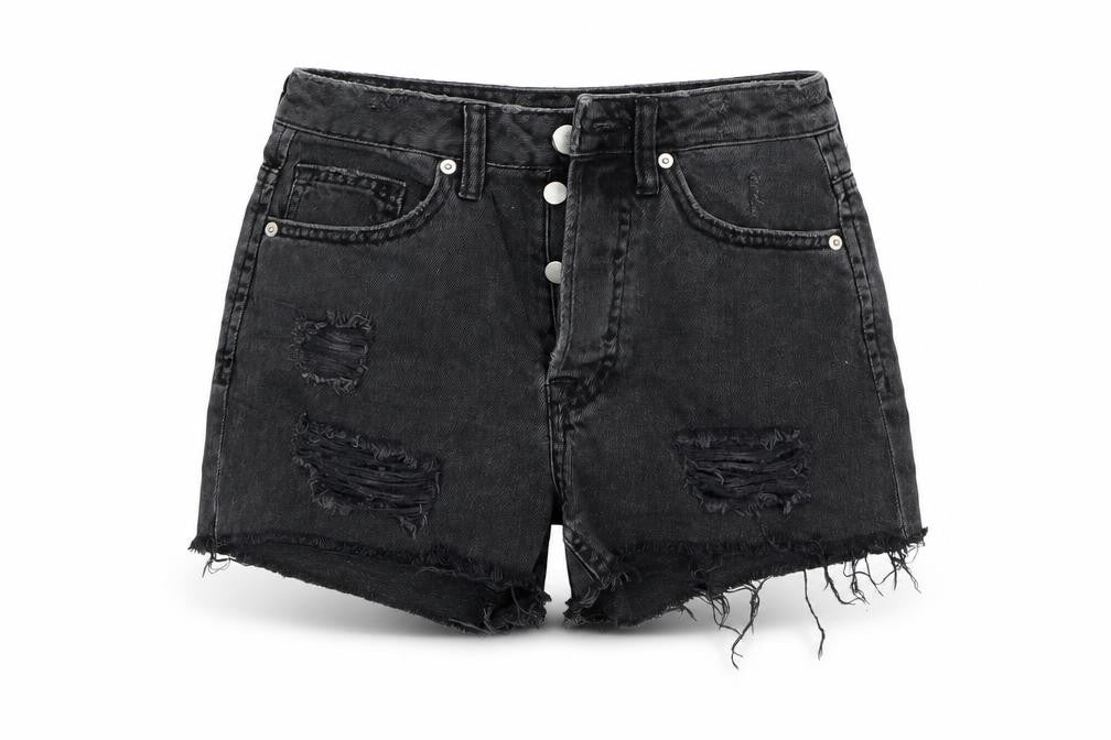 H&M Womens Black   Bermuda Shorts Size 4
