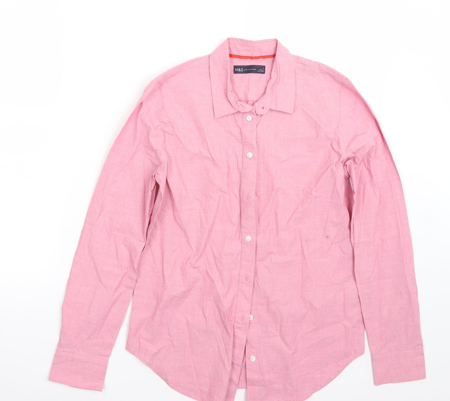 Marks and Spencer Womens Red   Basic Button-Up Size 6