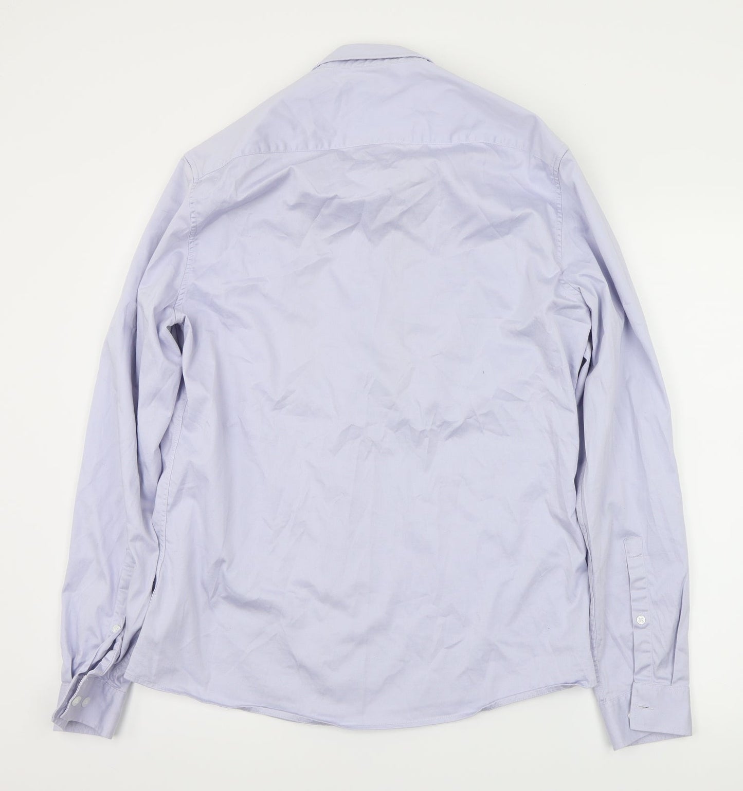 ASOS Womens Blue Floral  Basic Button-Up Size L