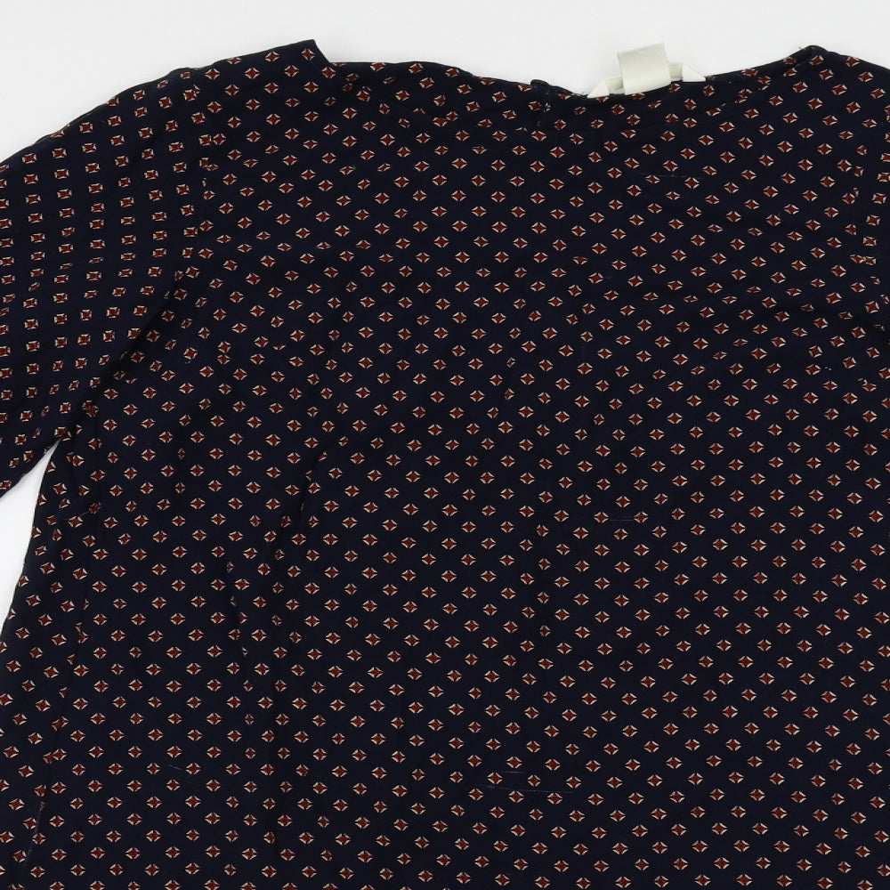 H&M Womens Blue   Basic Blouse Size 6