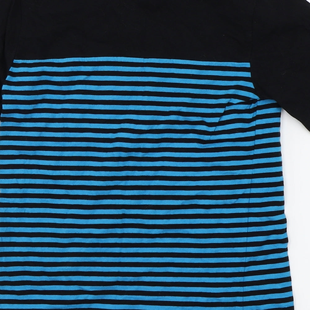 WZ Boys Black Striped  Basic T-Shirt Size 8 Years
