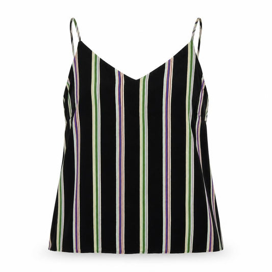 F&F Womens Black Striped  Basic Blouse Size 14