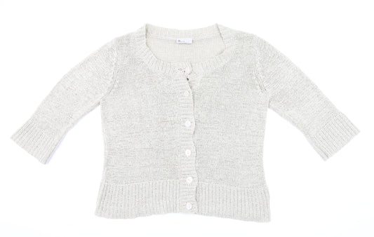 BHS Womens Beige   Cardigan Jumper Size 18