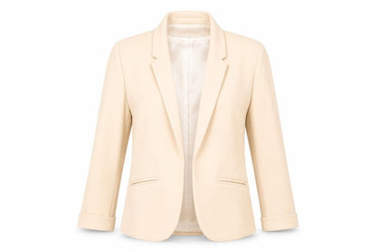 Front view of Atmosphere women’s pink jacket blazer, size UK 10