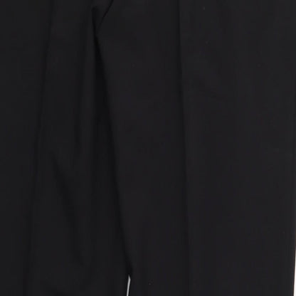 Brand and care label for George women’s black trousers, size UK 16, 30-inch leg