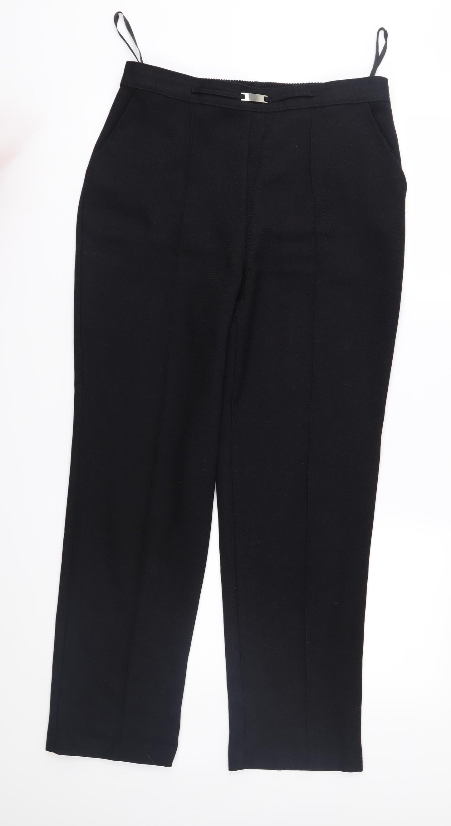 Papaya Womens Black   Trousers  Size 10 L28 in