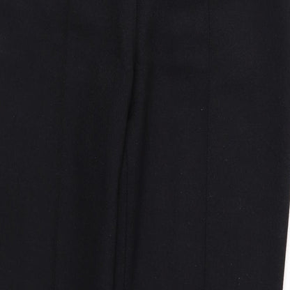 Brand and care label for Papaya women’s black trousers, size UK 10, 28-inch leg