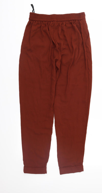Back view of Atmosphere women’s brown trousers, size UK 10, 28-inch leg