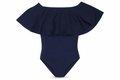 Front view of Missi women’s blue basic blouse, size UK 10