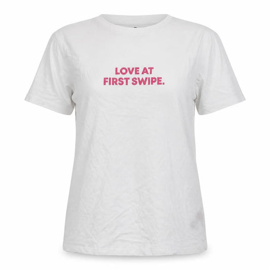 Front view of New Look women’s white basic polo, size UK 14