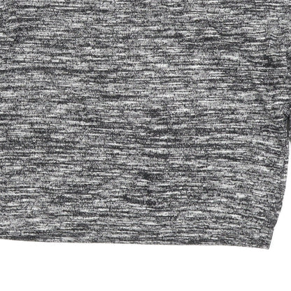 Brand and care label for Noisy May women’s grey basic t-shirt, size XS