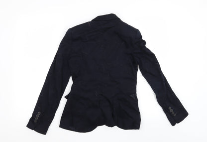 Back view of Zara women’s blue jacket, size S