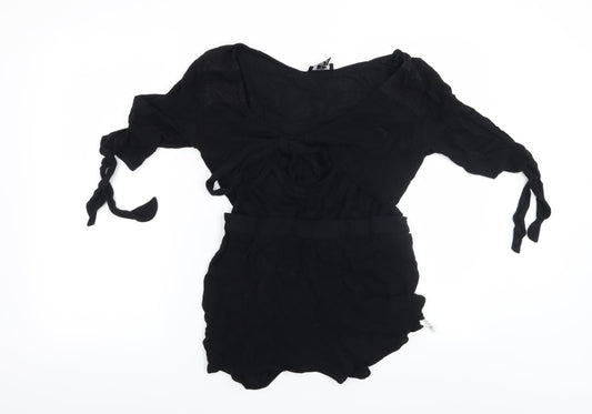 New Look Womens Black   Playsuit One-Piece Size M