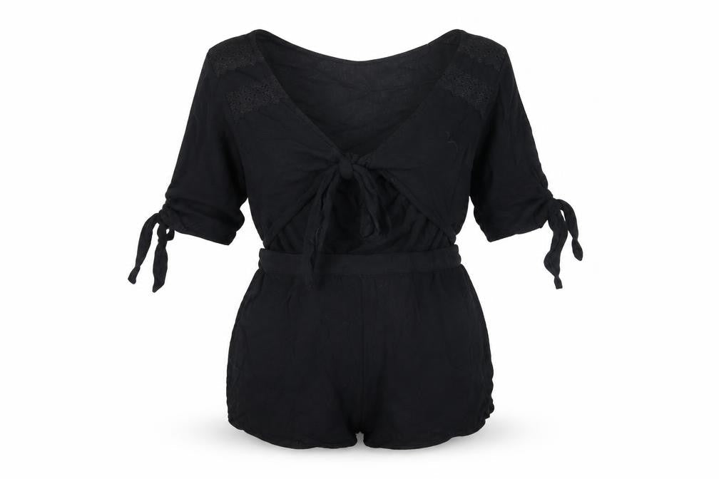 New Look Womens Black   Playsuit One-Piece Size M