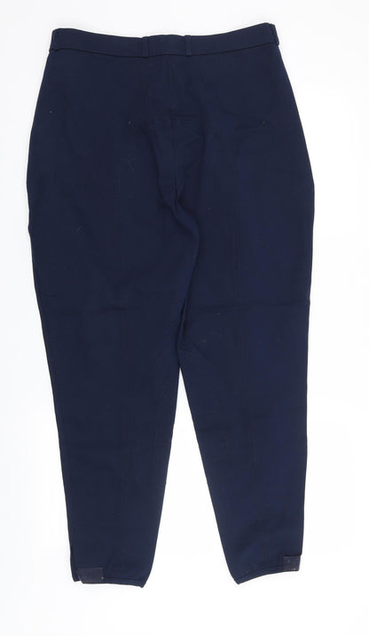 Back view of Dublin women’s blue trousers, size UK 30, in, 26-inch leg