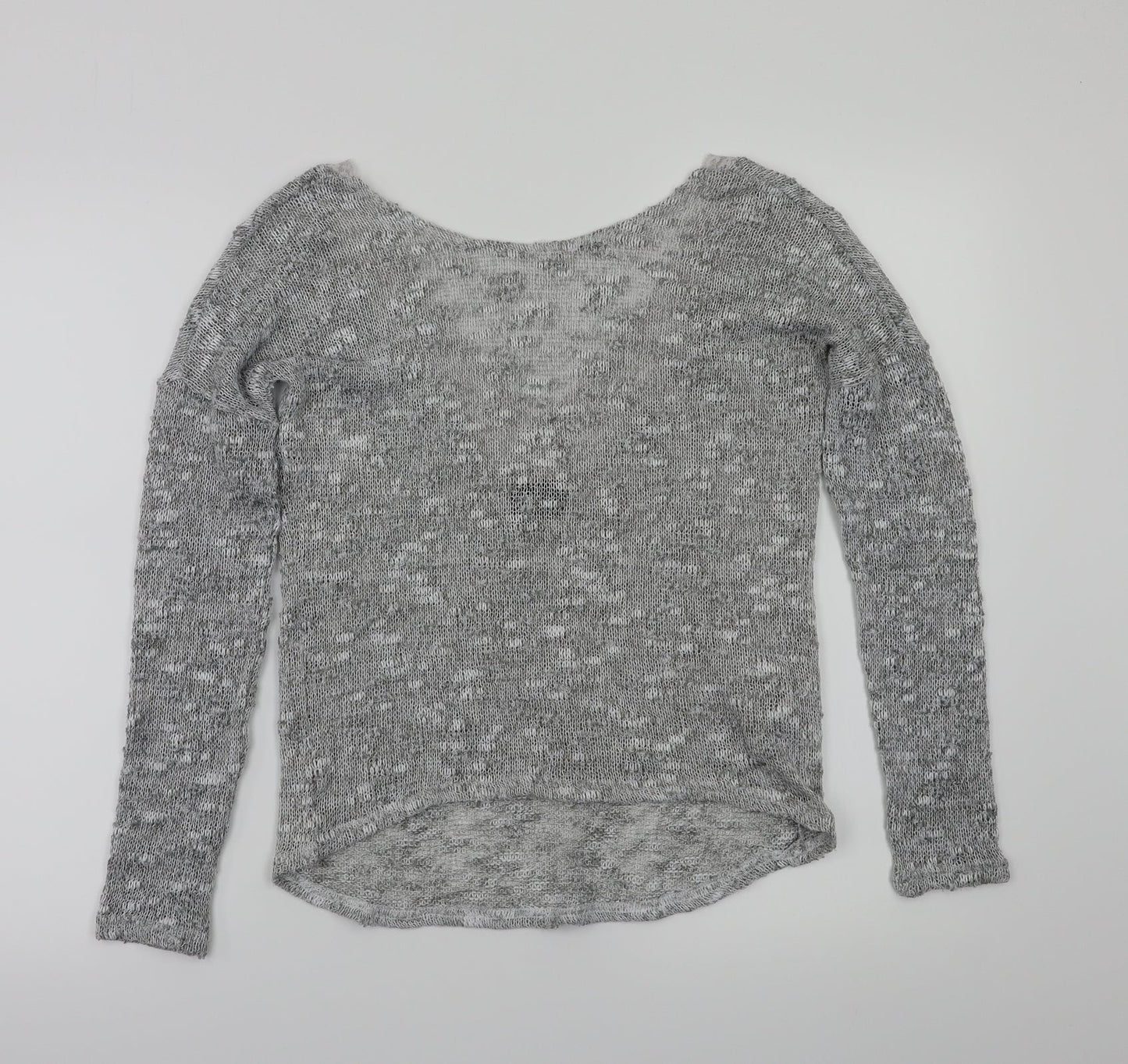 VILA Womens Grey Floral  Basic T-Shirt Size XS