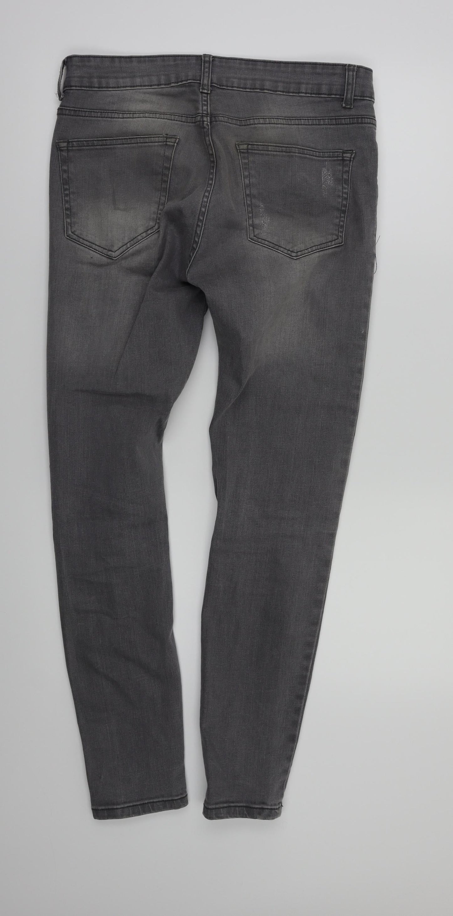 Preworn Womens Grey   Skinny Jeans Size 30 L29 in