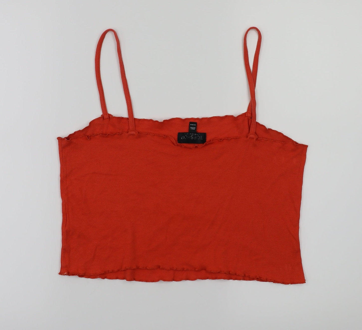 Topshop  Womens Red   Basic T-Shirt Size 16