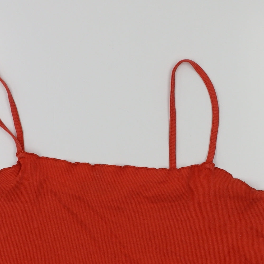 Topshop  Womens Red   Basic T-Shirt Size 16