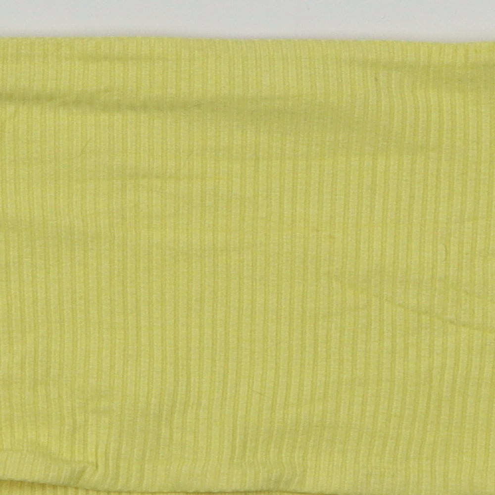 Topshop Womens Yellow   Basic T-Shirt Size 12