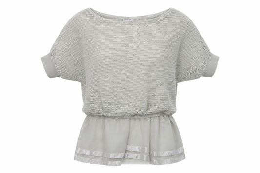 Front view of uince otto women’s white basic t-shirt, size L