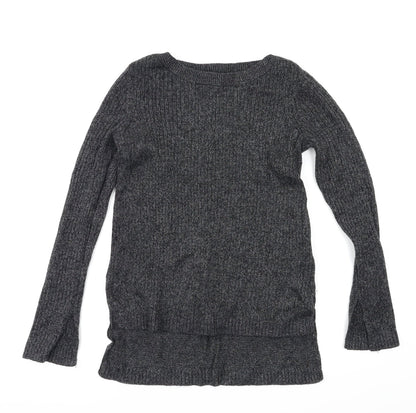 Front view of H&M women’s black jumper, size S