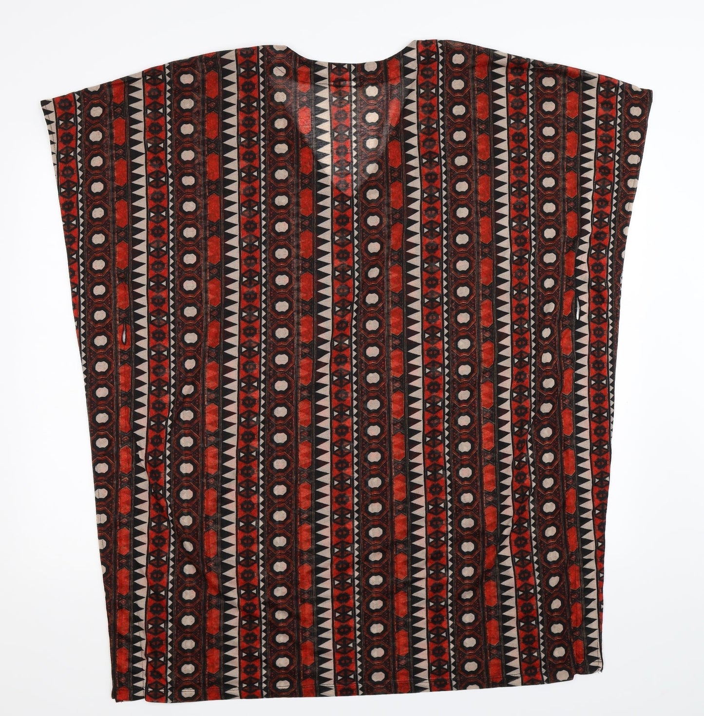 H&M Womens Multicoloured Geometric  Basic Blouse Size L  - Oversized