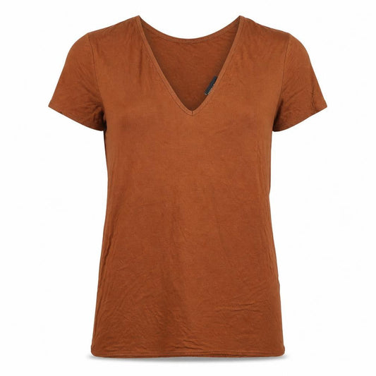 PRETTYLITTLETHING Womens Brown   Basic T-Shirt Size 10  - Oversized