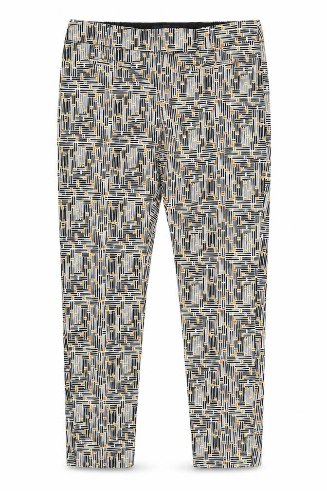 NEXT Womens Multicoloured Geometric  Trousers  Size 8 L26 in