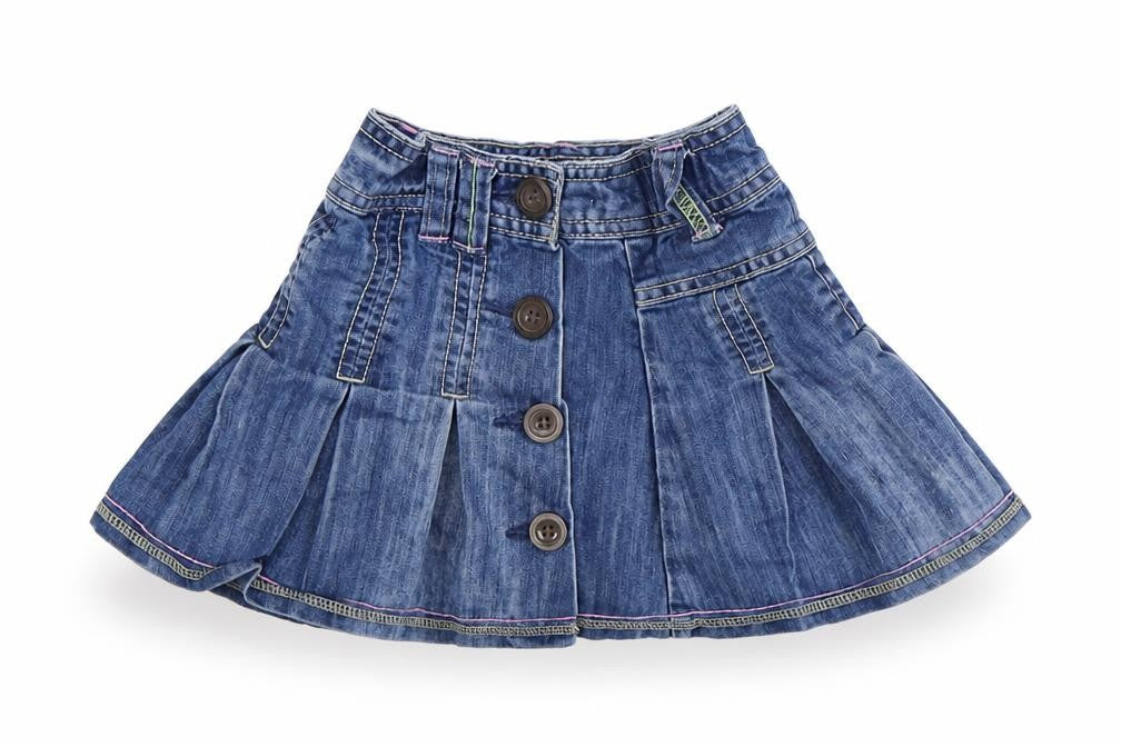 NEXT Girls Blue  Denim Flare Skirt Size 3 Years