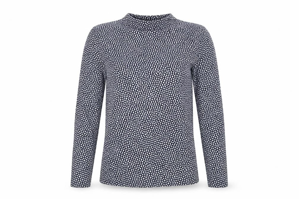 Marks & Spencer Womens Blue Argyle/Diamond  Basic T-Shirt Size 14