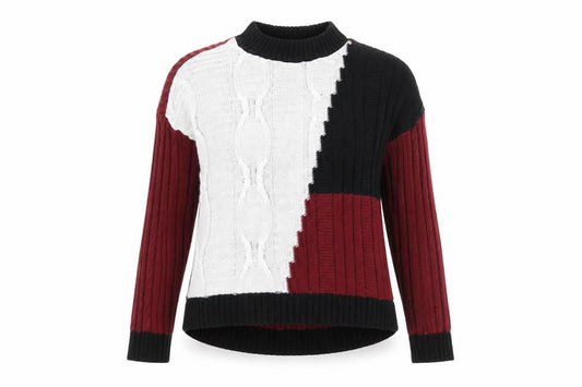 Front view of Select women’s black jumper, size UK 6