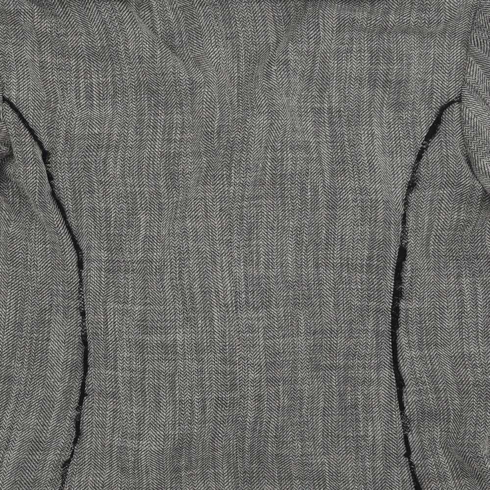 Rosie's Womens Grey Herringbone  Jacket Blazer Size 14