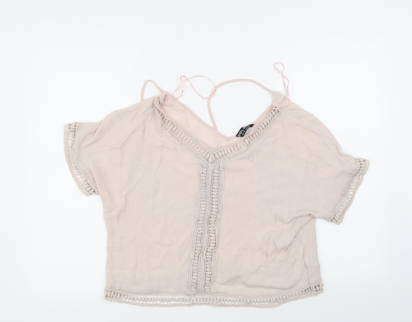 Select Womens Pink   Basic Blouse Size 12