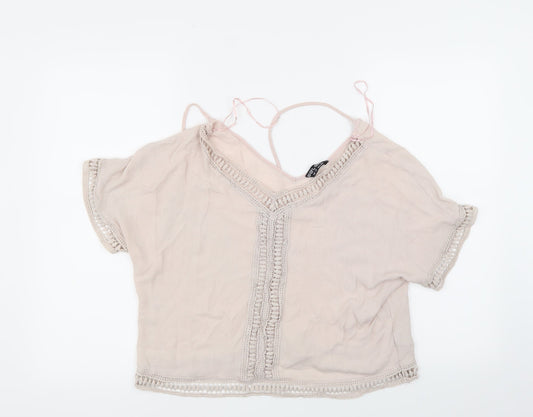 Select Womens Pink   Basic Blouse Size 12