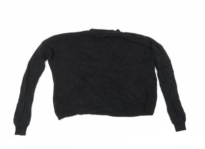 Back view of Papaya women’s clear jumper, size M