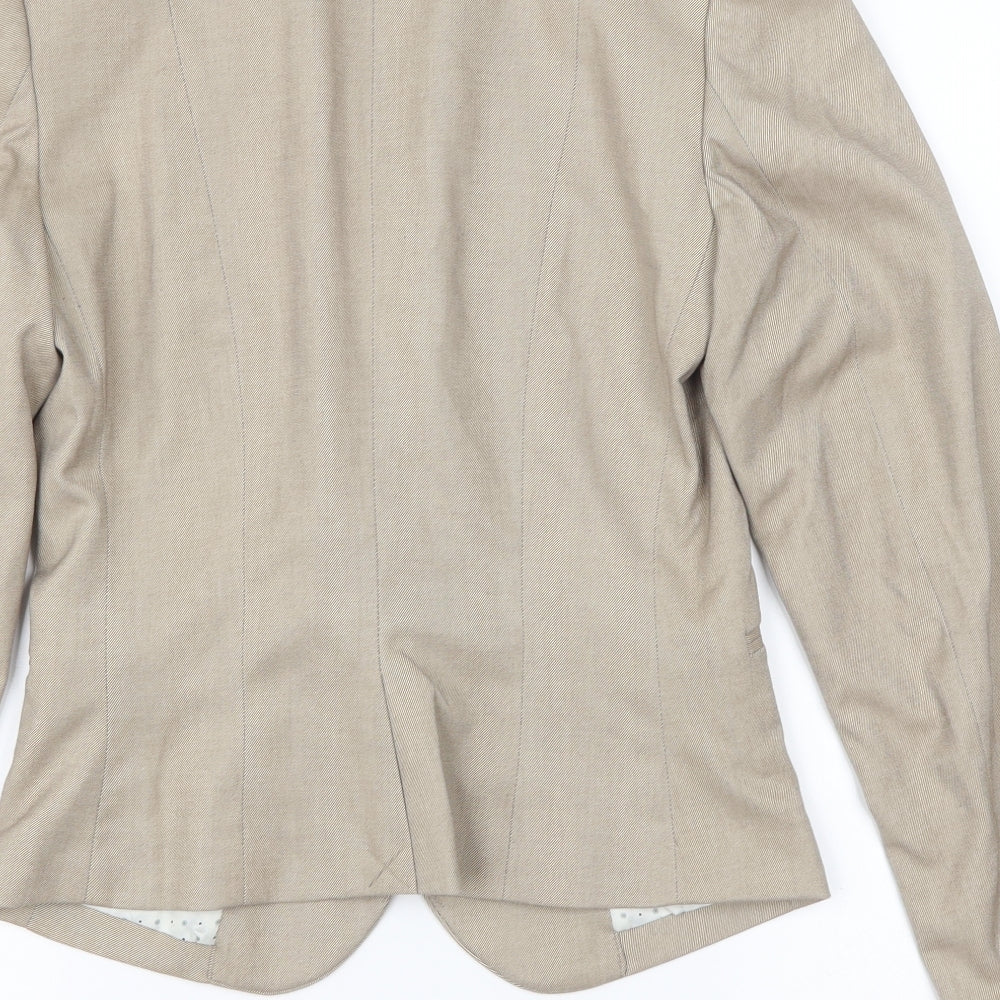 H&M Womens Brown   Jacket Blazer Size 34
