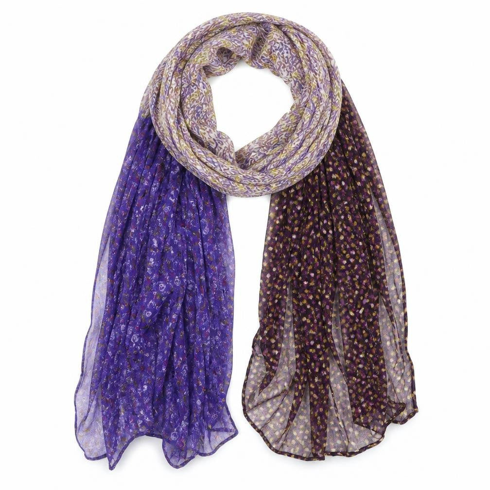 H&M Womens Purple Houndstooth   Shawl/Wrap