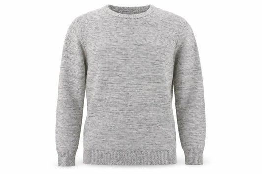 Front view of Cedarwood State men’s grey jumper, size XS