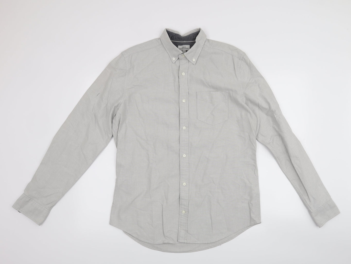 NEXT Mens Grey    Button-Up Size M